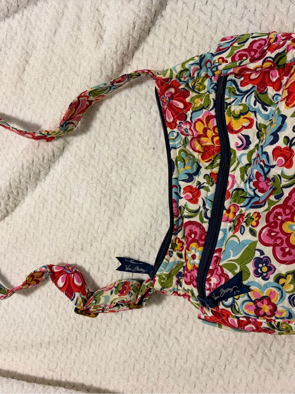 Vera Bradley Bright Floral Quilted Crossbody in Pink, Red, Blue, Green